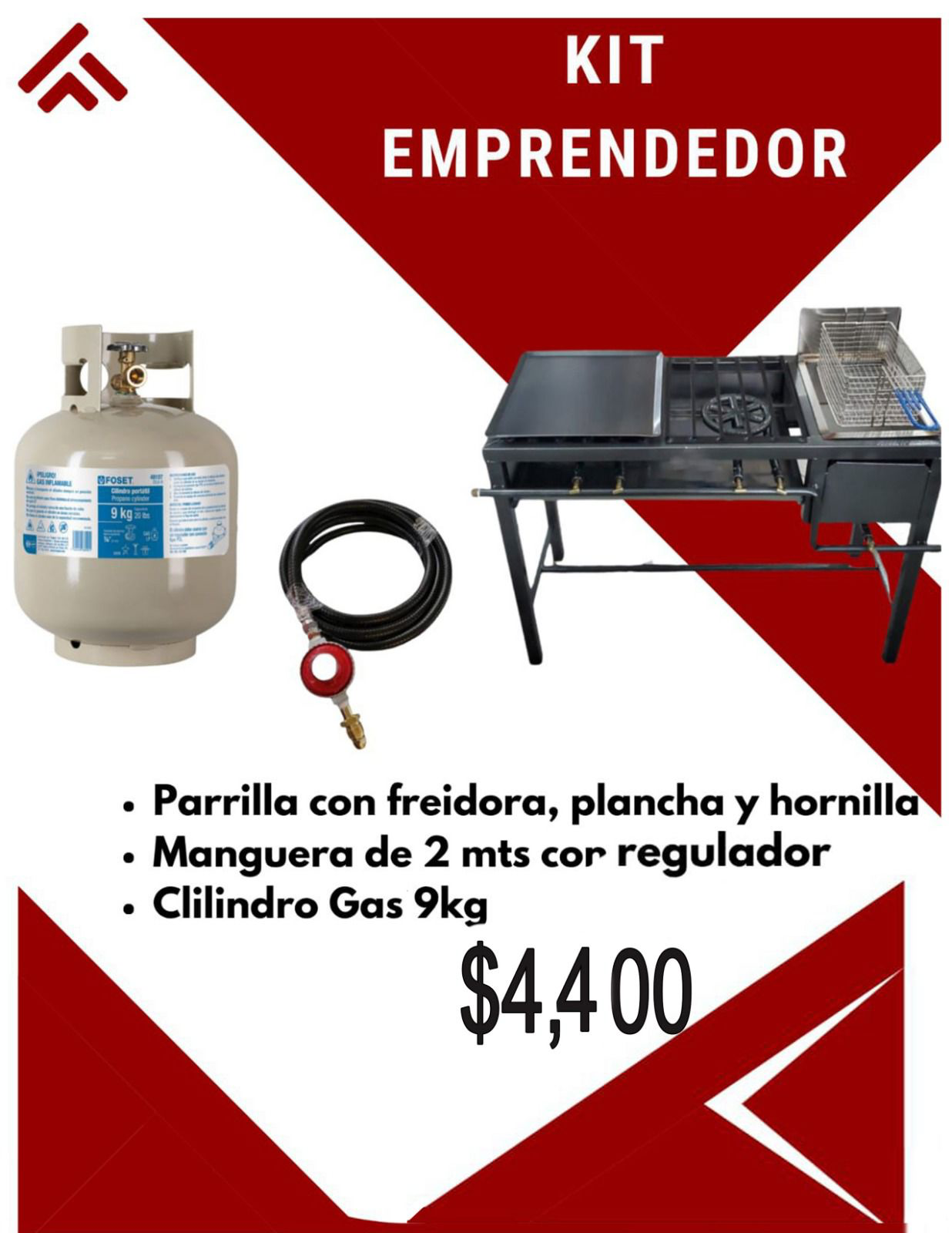 Kit emprendedor parrilla